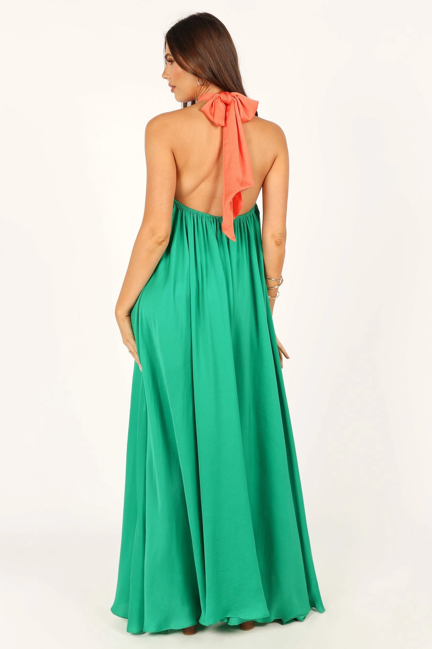 Giana Halter Neck Maxi Dress - Green 9 Giana Halter Neck Maxi Dress - Green - Image 9