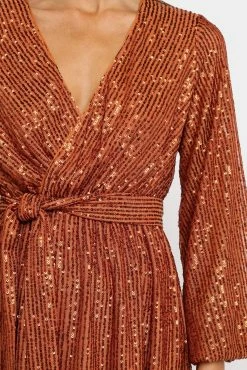 Glitz Dress - Rust -Dress Shop petal and pup usa dresses glitz dress rust 23349443985585 1