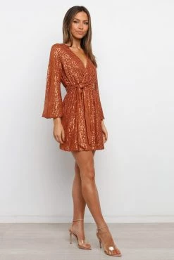 Glitz Dress - Rust -Dress Shop petal and pup usa dresses glitz dress rust 29644444827825 1