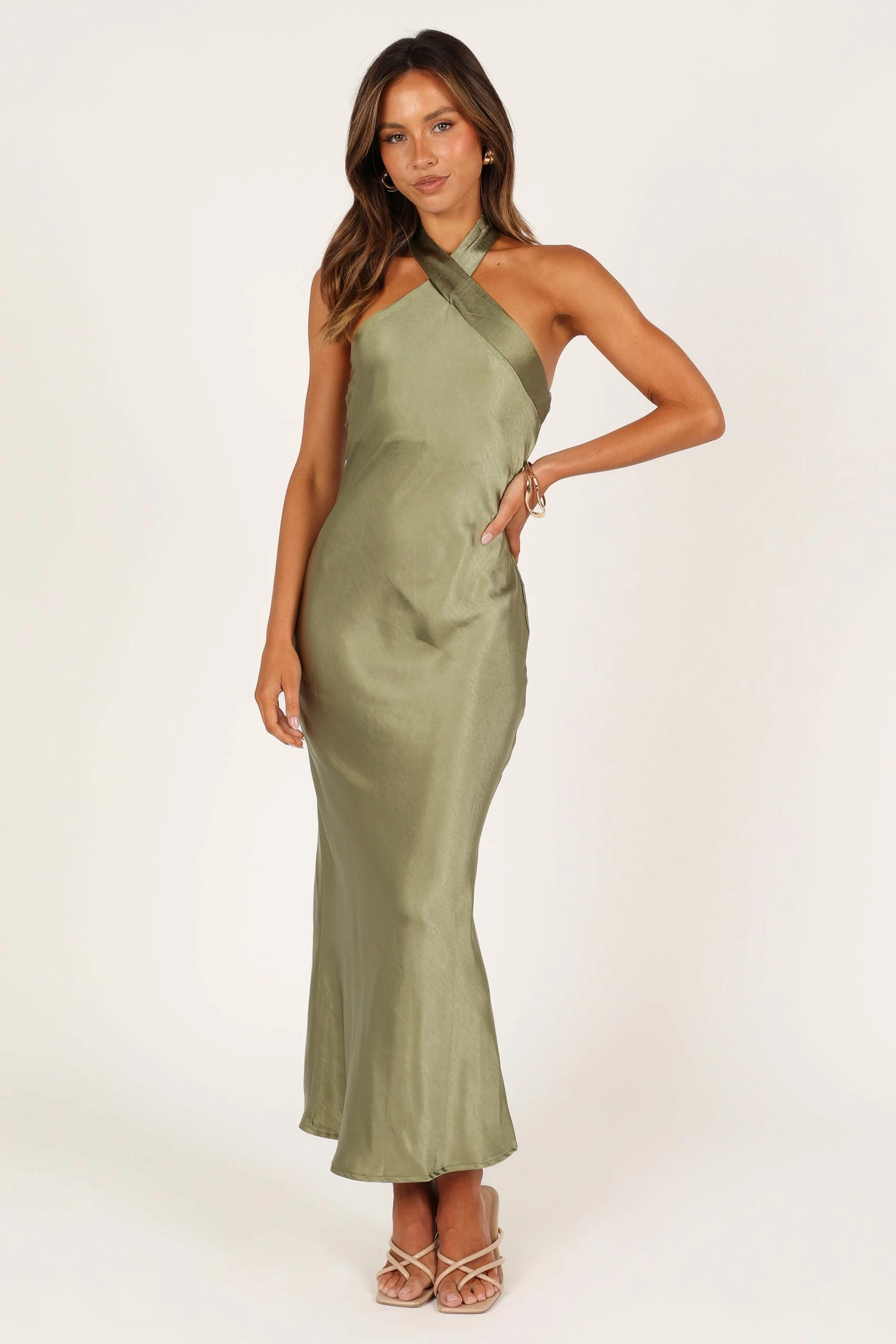 Grasie Dress - Olive 1 Grasie Dress - Olive