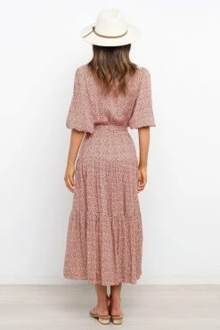 Hadyn Dress - Rust -Dress Shop petal and pup usa dresses hadyn dress rust 15234220294218