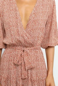 Hadyn Dress - Rust -Dress Shop petal and pup usa dresses hadyn dress rust 21584825254065