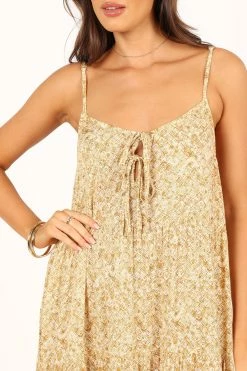 Halley Maxi Dress - Gold -Dress Shop petal and pup usa dresses halley maxi dress gold 33712107978929