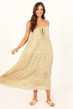 Halley Maxi Dress - Gold -Dress Shop petal and pup usa dresses halley maxi dress gold 33712108044465