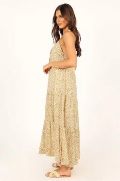 Halley Maxi Dress - Gold -Dress Shop petal and pup usa dresses halley maxi dress gold 33712108110001