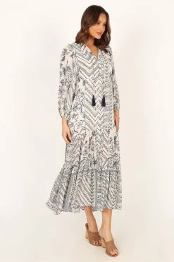 Harper Long Sleeve Maxi Dress - Seaside 16 Harper Long Sleeve Maxi Dress - Seaside -Dress Shop petal and pup usa dresses harper long sleeve maxi dress seaside 33829477613745