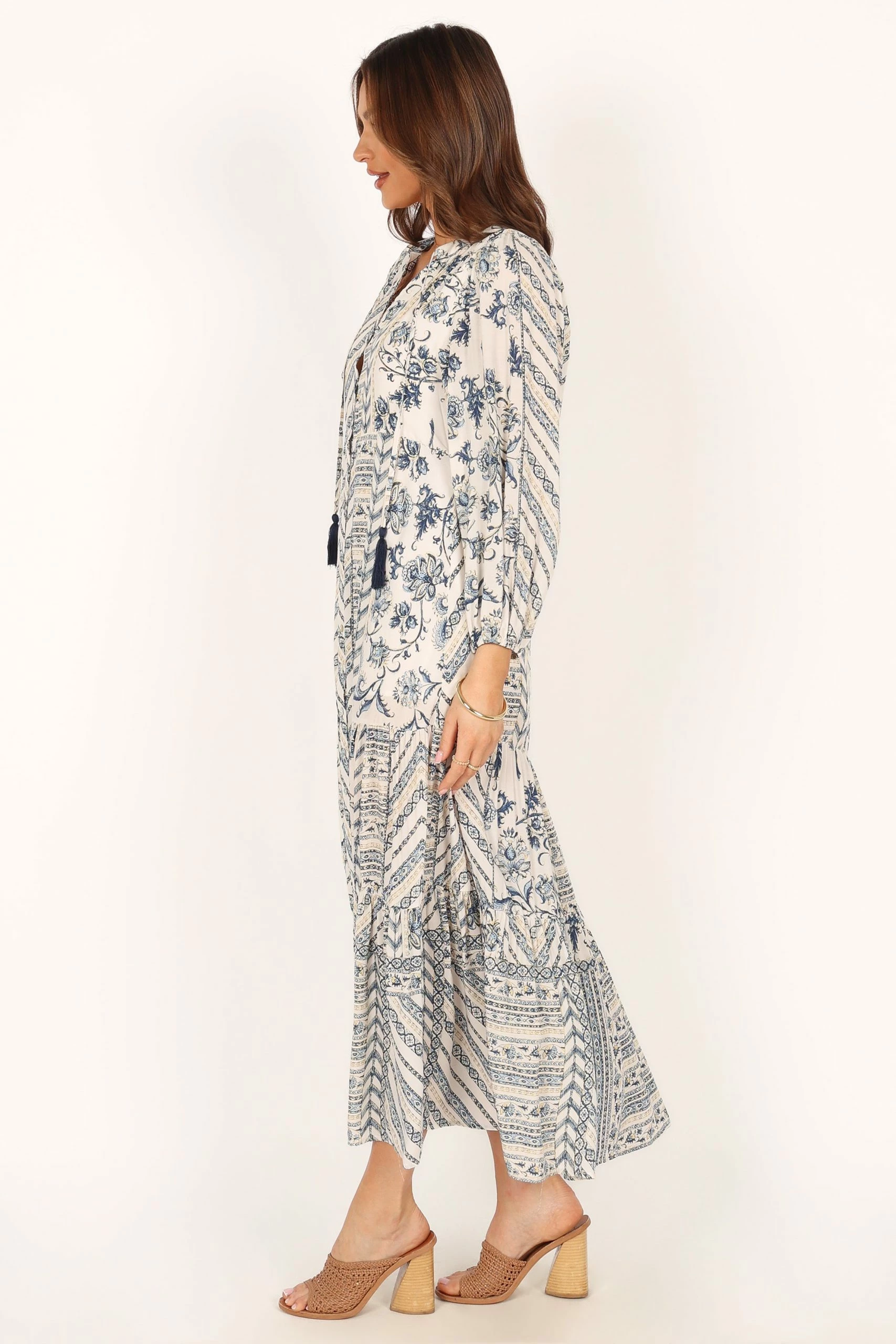 Harper Long Sleeve Maxi Dress - Seaside 8 Harper Long Sleeve Maxi Dress - Seaside - Image 8