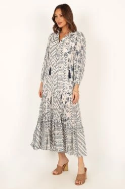 Harper Long Sleeve Maxi Dress - Seaside 20 Harper Long Sleeve Maxi Dress - Seaside -Dress Shop petal and pup usa dresses harper long sleeve maxi dress seaside 33829477744817