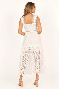 Harper Midi Lace Dress - White -Dress Shop petal and pup usa dresses harper midi lace dress white 33537218576561