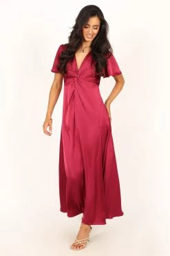 Hathaway Midi Dress - Berry -Dress Shop petal and pup usa dresses hathaway midi dress berry 33829483937969 1