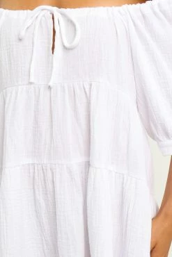 Hawkins Dress - White -Dress Shop petal and pup usa dresses hawkins dress white 28003052454065