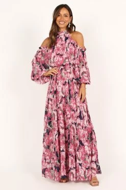 Hilary Pleated Maxi Dress - Pink Floral 15 Hilary Pleated Maxi Dress - Pink Floral -Dress Shop petal and pup usa dresses hilary pleated maxi dress pink floral 33537191870641
