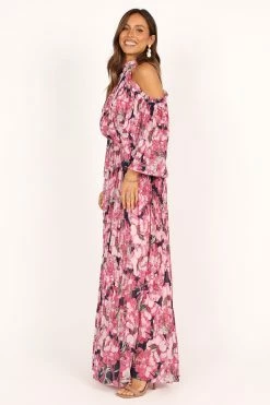 Hilary Pleated Maxi Dress - Pink Floral 16 Hilary Pleated Maxi Dress - Pink Floral -Dress Shop petal and pup usa dresses hilary pleated maxi dress pink floral 33537191903409