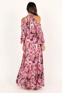 Hilary Pleated Maxi Dress - Pink Floral 18 Hilary Pleated Maxi Dress - Pink Floral -Dress Shop petal and pup usa dresses hilary pleated maxi dress pink floral 33537191968945
