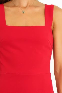 Hyatt Dress - Red -Dress Shop petal and pup usa dresses hyatt dress wine 30880066633905