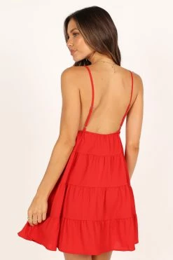 Indigo Mini Dress - Red -Dress Shop petal and pup usa dresses indigo mini dress red 33378493235377
