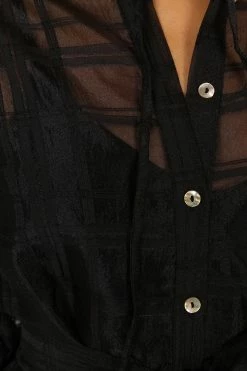 Izzy Long Sleeve Maxi Dress - Black -Dress Shop petal and pup usa dresses izzy long sleeve maxi dress black 34007551344817