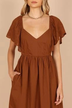 Jacinda Maxi Dress - Chocolate -Dress Shop petal and pup usa dresses jacinda maxi dress chocolate 32465629413553