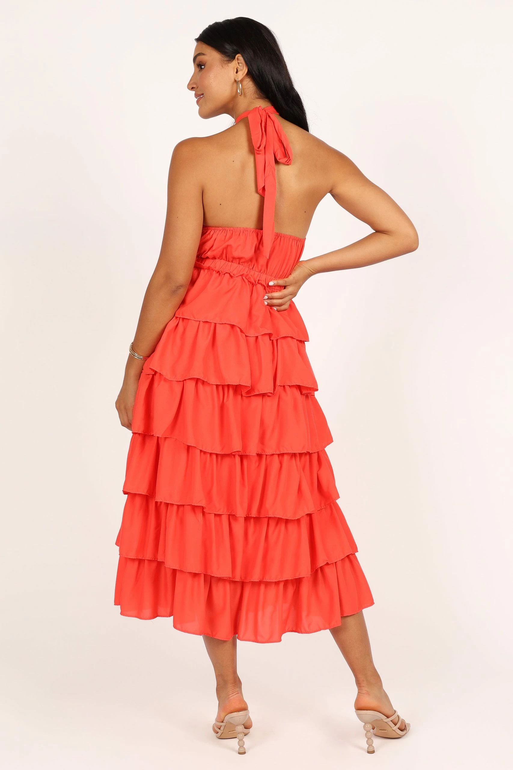 Jojo Midi Dress - Bright Punch 5 Jojo Midi Dress - Bright Punch - Image 5