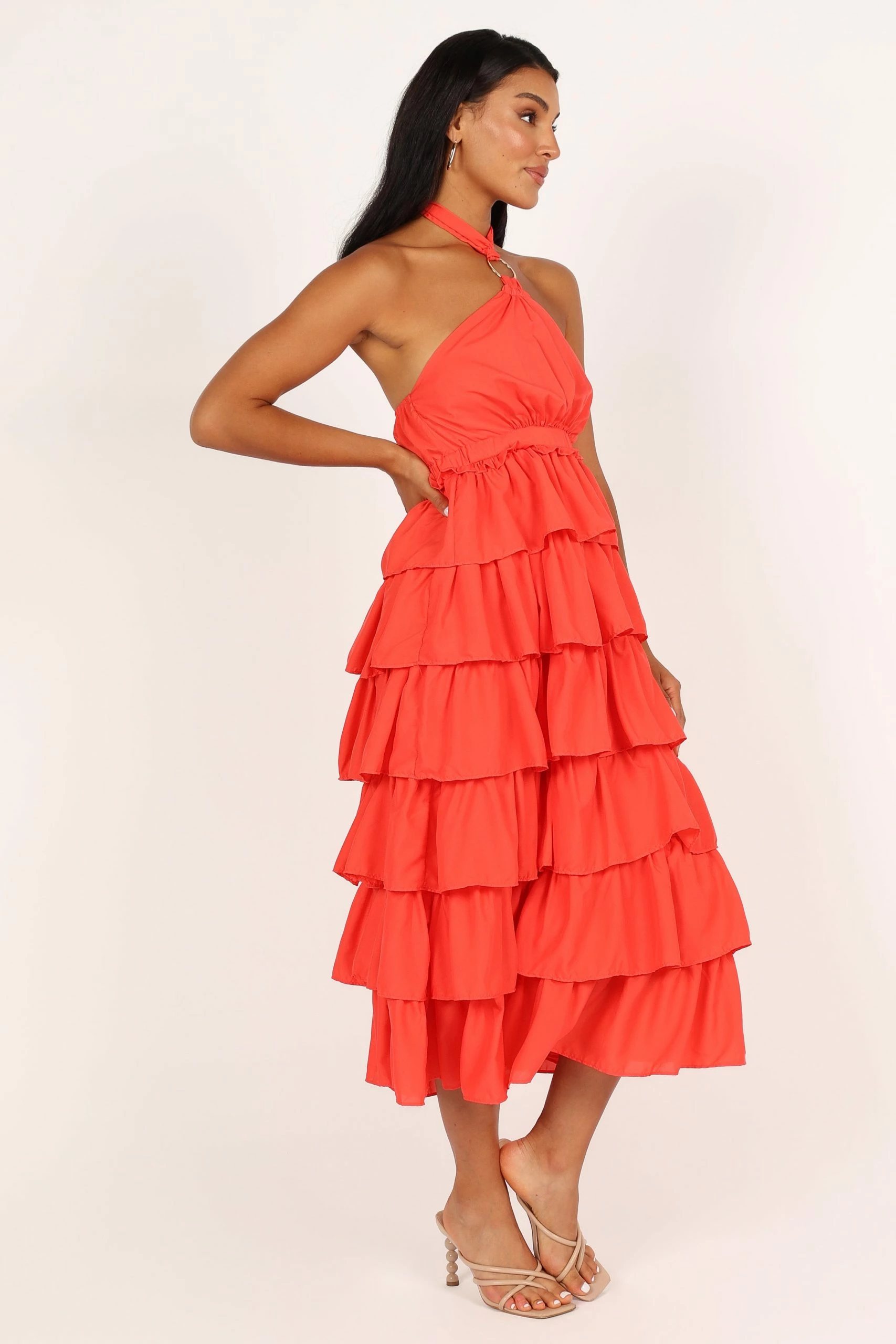Jojo Midi Dress - Bright Punch 6 Jojo Midi Dress - Bright Punch - Image 6