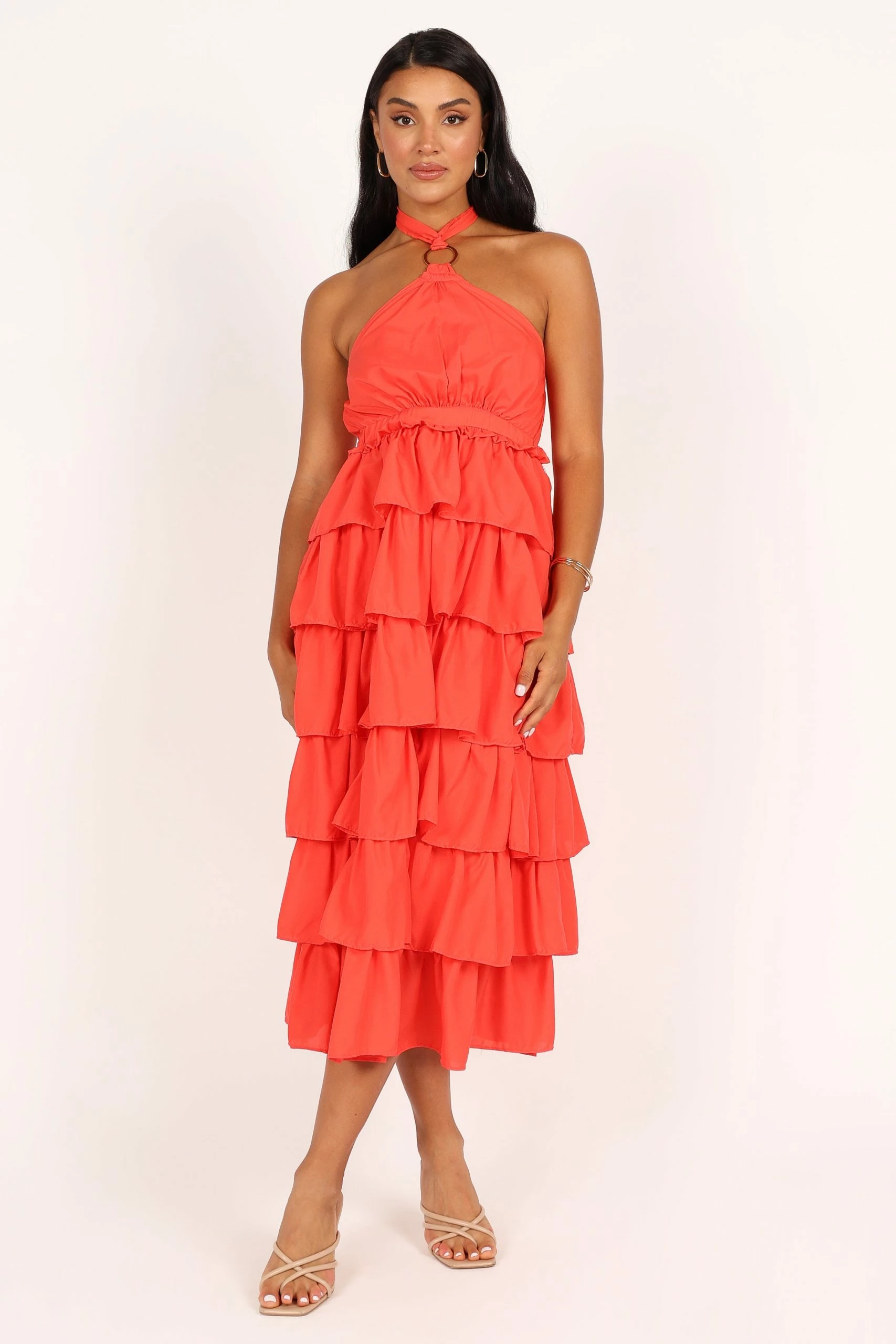 Jojo Midi Dress - Bright Punch 7 Jojo Midi Dress - Bright Punch - Image 7