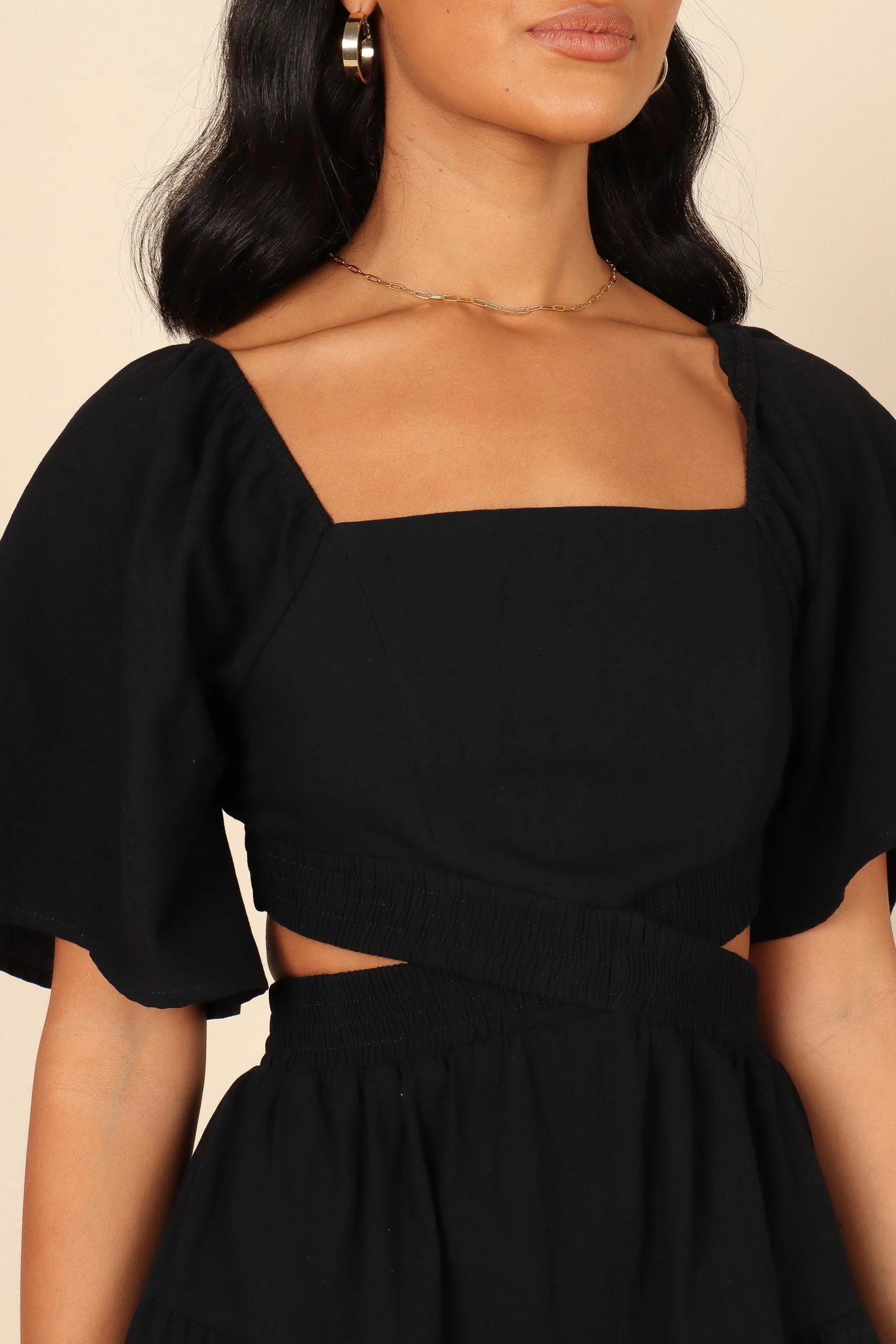 Jordyn Cut Out Mini Dress - Black 2 Jordyn Cut Out Mini Dress - Black - Image 2