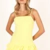 Junee Mini Dress - Lemon
