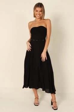 Kate Belted Dress - Black