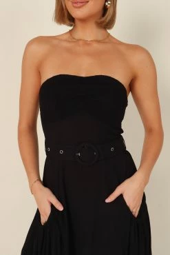 Kate Belted Dress - Black -Dress Shop petal and pup usa dresses kate belted dress black 32146901401777