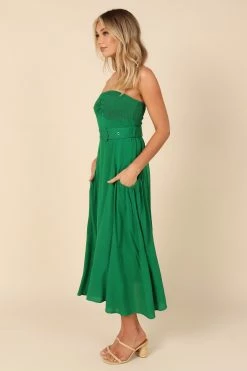 Kate Belted Dress - Green -Dress Shop petal and pup usa dresses kate belted dress green 32146905202865