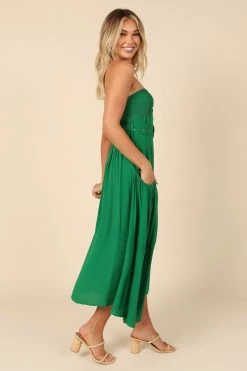Kate Belted Dress - Green -Dress Shop petal and pup usa dresses kate belted dress green 32146905235633