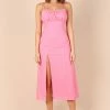 Krystal Midi Dress - Hot Pink
