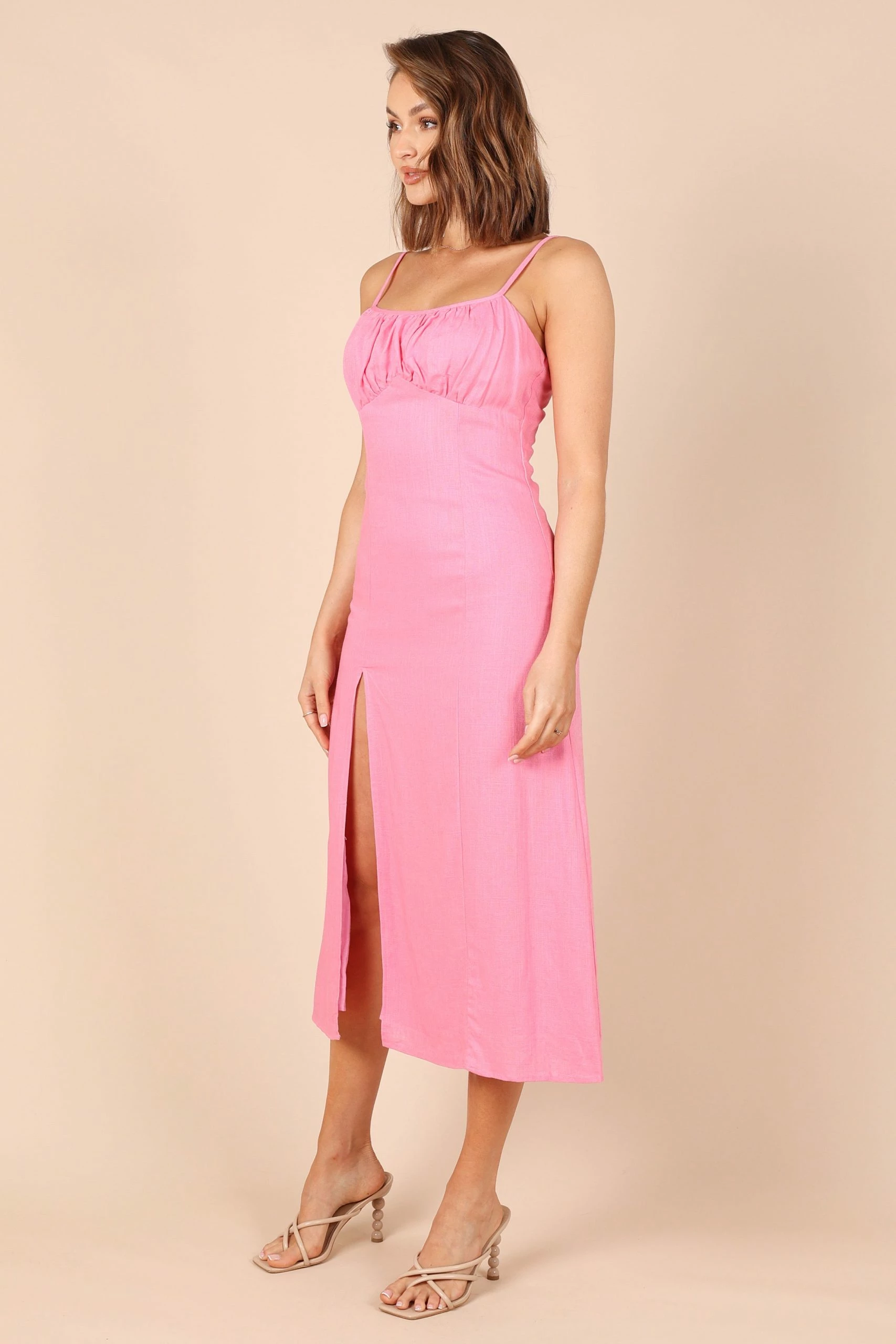 Krystal Midi Dress - Hot Pink 5 Krystal Midi Dress - Hot Pink - Image 5