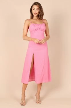 Krystal Midi Dress - Hot Pink 12 Krystal Midi Dress - Hot Pink -Dress Shop petal and pup usa dresses krystal midi dress hot pink 32257854636209