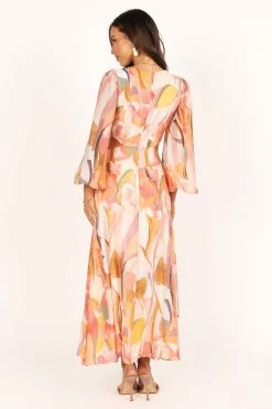 Laquin Long Sleeve Maxi Dress - Pink -Dress Shop petal and pup usa dresses laquin long sleeve maxi dress pink 33453774438577