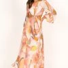 Laquin Long Sleeve Maxi Dress - Pink