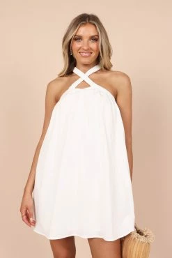 Lara Mini Dress - Ivory -Dress Shop petal and pup usa dresses lara mini dress ivory 32220308734129