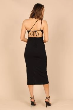 Larlan One Shoulder Dress - Black -Dress Shop petal and pup usa dresses larlan one shoulder dress black 32490330325169