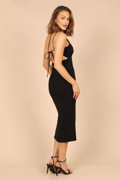 Larlan One Shoulder Dress - Black -Dress Shop petal and pup usa dresses larlan one shoulder dress black 32490330456241