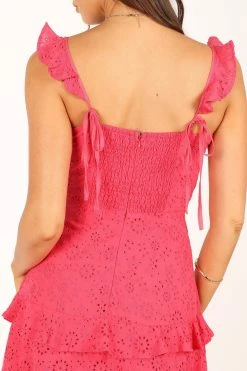 Lillian Midi Dress - Pink -Dress Shop petal and pup usa dresses lillian midi dress pink 33612354486449