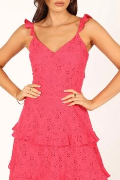 Lillian Midi Dress - Pink -Dress Shop petal and pup usa dresses lillian midi dress pink 33612354519217