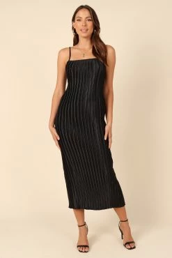 Liza Pleated Maxi Dress - Black 15 Liza Pleated Maxi Dress - Black -Dress Shop petal and pup usa dresses liza pleated maxi dress black 32129776451761