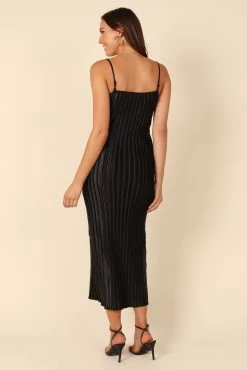 Liza Pleated Maxi Dress - Black 10 Liza Pleated Maxi Dress - Black -Dress Shop petal and pup usa dresses liza pleated maxi dress black 32129776550065