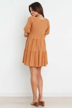 Lorey Dress - Tan -Dress Shop petal and pup usa dresses lorey dress tan 32077197508785