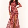 Lucinda Maxi Dress - Wine Floral