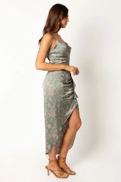 Mackenzie Midi Dress - Green Print -Dress Shop petal and pup usa dresses mackenzie midi dress green print 34007533977777