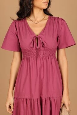 Madelyn Tiered Maxi Dress - Berry -Dress Shop petal and pup usa dresses madelyn tiered maxi dress berry 32465729650865