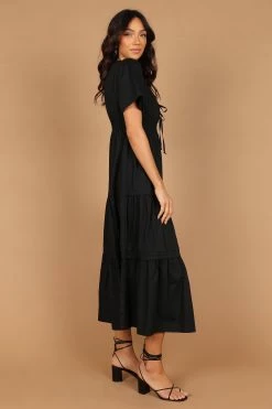 Madelyn Tiered Maxi Dress - Black -Dress Shop petal and pup usa dresses madelyn tiered maxi dress black 32465732206769