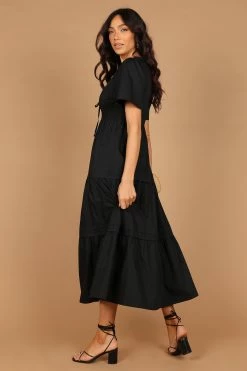 Madelyn Tiered Maxi Dress - Black -Dress Shop petal and pup usa dresses madelyn tiered maxi dress black 32465732403377