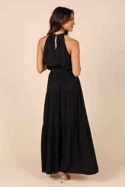 Makayla Halter Maxi Dress - Black -Dress Shop petal and pup usa dresses makayla halter maxi dress black 32257853620401